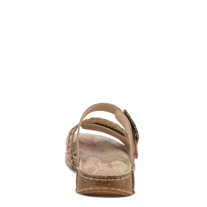 Spring Step ShoeS L'artiste Astra Slide Sandal Women’s Hand Painted Leather Sandals by Spring Step Shoes – Don't Panic Shoes