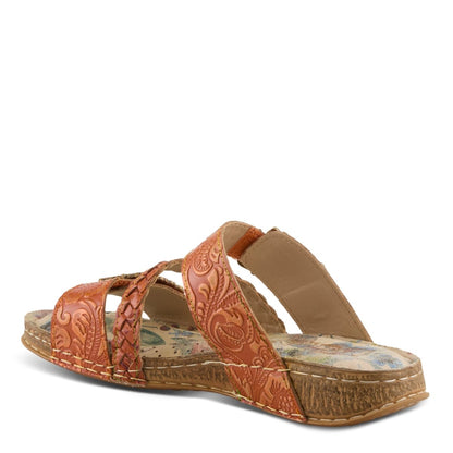 Spring Step ShoeS L'artiste Astra Slide Sandal Women’s Hand Painted Leather Sandals by Spring Step Shoes – Don't Panic Shoes