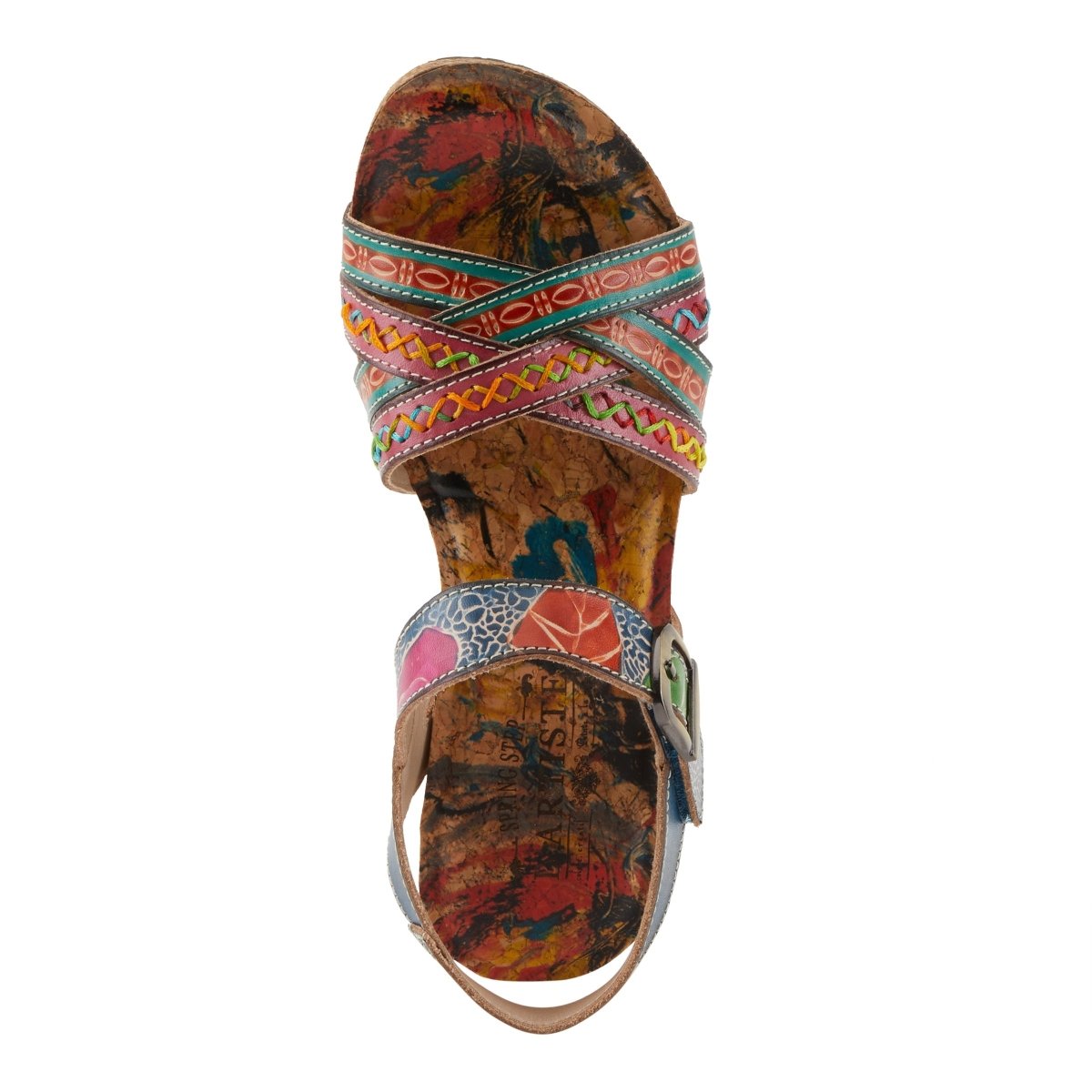 Spring Step Shoes L'artiste Bosquet Sandals Women's Leather Multicolor Slingback Casual Sandals by Spring Step Shoes – Don't Panic Shoes