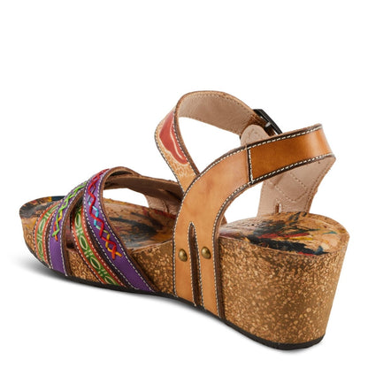 Spring Step Shoes L'artiste Bosquet Sandals Women's Leather Multicolor Slingback Casual Sandals by Spring Step Shoes – Don't Panic Shoes