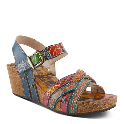 Spring Step Shoes L'artiste Bosquet Sandals Women's Leather Multicolor Slingback Casual Sandals by Spring Step Shoes – Don't Panic Shoes