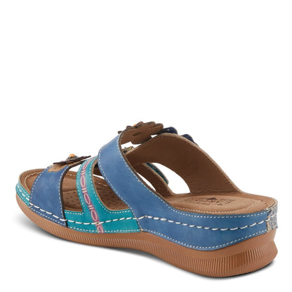 Spring Step Shoes L'artiste Brash Sandals Women's Hand Painted Leather Strappy Casual Sandals by Spring Step Shoes – Don't Panic Shoes