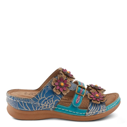 Spring Step Shoes L'artiste Brash Sandals Women's Hand Painted Leather Strappy Casual Sandals by Spring Step Shoes – Don't Panic Shoes