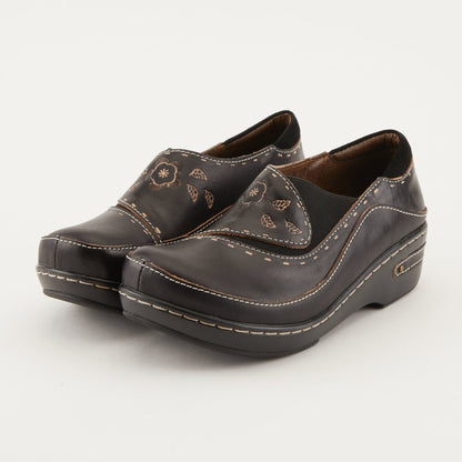 Spring Step Shoes L'artiste Burbank Women's Hand Painted Leather Clogs Slip - On Shoe by Spring Step Shoes – Don't Panic Shoes