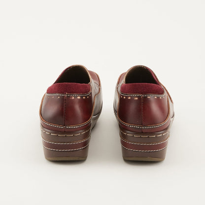 Spring Step Shoes L'artiste Burbank Women's Hand Painted Leather Clogs Slip - On Shoe by Spring Step Shoes – Don't Panic Shoes