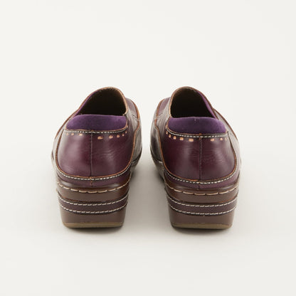 Spring Step Shoes L'artiste Burbank Women's Hand Painted Leather Clogs Slip - On Shoe by Spring Step Shoes – Don't Panic Shoes