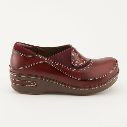 Spring Step Shoes L'artiste Burbank Women's Hand Painted Leather Clogs Slip - On Shoe by Spring Step Shoes – Don't Panic Shoes