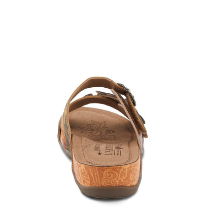 Spring Step Shoes L'artiste Caelana Women's Hand Painted Leather Sandals Flats Casual Sandals by Spring Step Shoes – Don't Panic Shoes