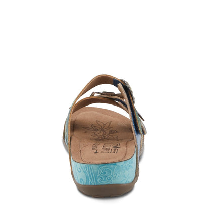 Spring Step Shoes L'artiste Caelana Women's Hand Painted Leather Sandals Flats Casual Sandals by Spring Step Shoes – Don't Panic Shoes