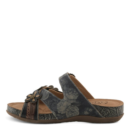 Spring Step Shoes L'artiste Caelana Women's Hand Painted Leather Sandals Flats Casual Sandals by Spring Step Shoes – Don't Panic Shoes