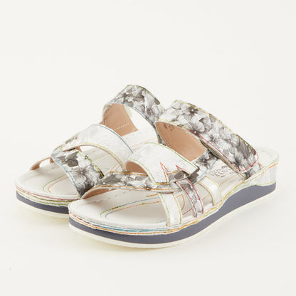Spring Step ShoeS L'artiste Caiman Slide Sandal Women’s Hand Painted Leather Slide Sandals by Spring Step Shoes – Don't Panic Shoes