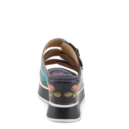 Spring Step Shoes L'artiste Caligal Women's Leather Sandals 3" Heel Height Strappy Casual Sandals by Spring Step Shoes – Don't Panic Shoes