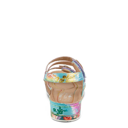 Spring Step ShoeS L'artiste Calista Sandals Women’s Leather Floral Embellishments Strappy Casual Sandals by Spring Step Shoes – Don't Panic Shoes