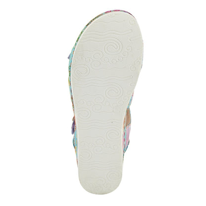 Spring Step ShoeS L'artiste Calista Sandals Women’s Leather Floral Embellishments Strappy Casual Sandals by Spring Step Shoes – Don't Panic Shoes