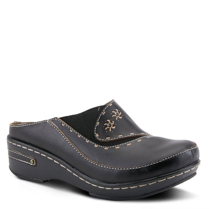 Spring Step ShoeS L'artiste Chino Clogs Women’s Hand Painted Leather Clogs by Spring Step Shoes – Don't Panic Shoes