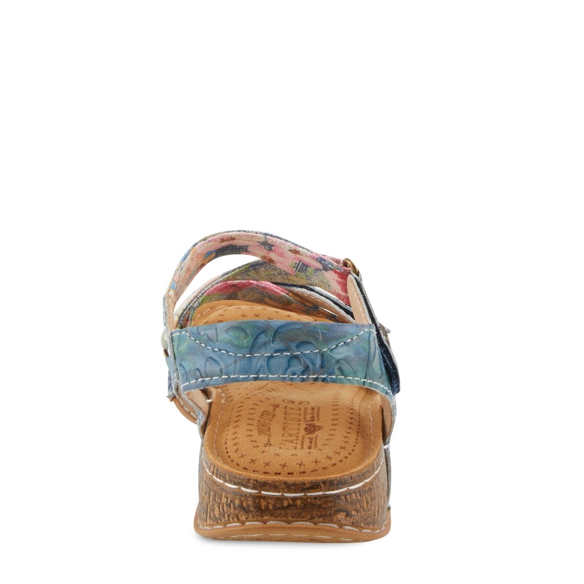 Spring Step Shoes L'artiste Collette Women's Casual Floral Leather Sandals Slingback Casual Sandals by Spring Step Shoes – Don't Panic Shoes