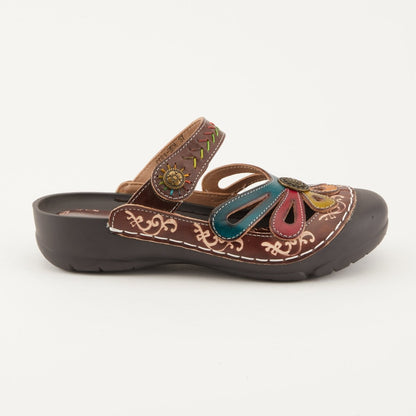 Spring Step ShoeS L'artiste Copa Clog Women’s Hand Painted Leather Clogs by Spring Step Shoes – Don't Panic Shoes