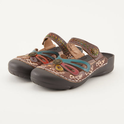 Spring Step ShoeS L'artiste Copa Clog Women’s Hand Painted Leather Clogs by Spring Step Shoes – Don't Panic Shoes