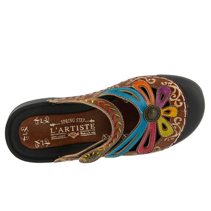 Spring Step Shoes L'artiste Copa Hand Painted Leather Clogs Shoes by Spring Step Shoes – Don't Panic Shoes
