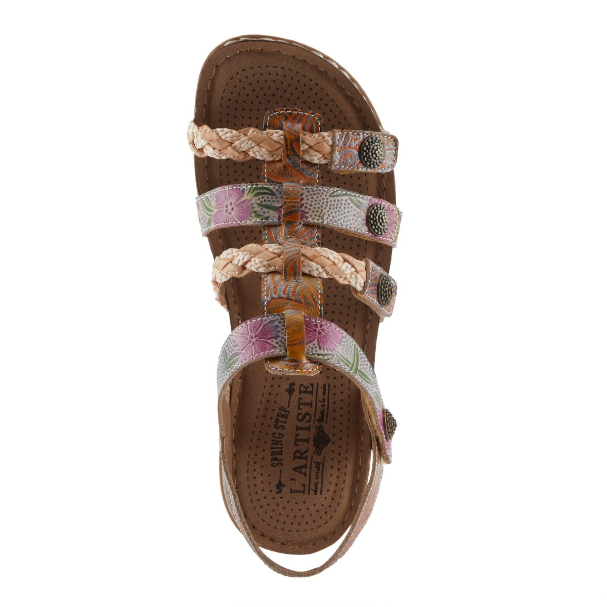 Spring Step ShoeS L'artiste Delila Sandals Women’s Leather Adjustable Heel Slingback Casual Sandals by Spring Step Shoes – Don't Panic Shoes