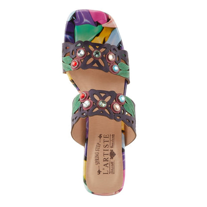 Spring Step Shoes L'artiste Dreamy Women's Multicolor Leather Sandals Pumps & Heels Dress Sandals by Spring Step Shoes – Don't Panic Shoes