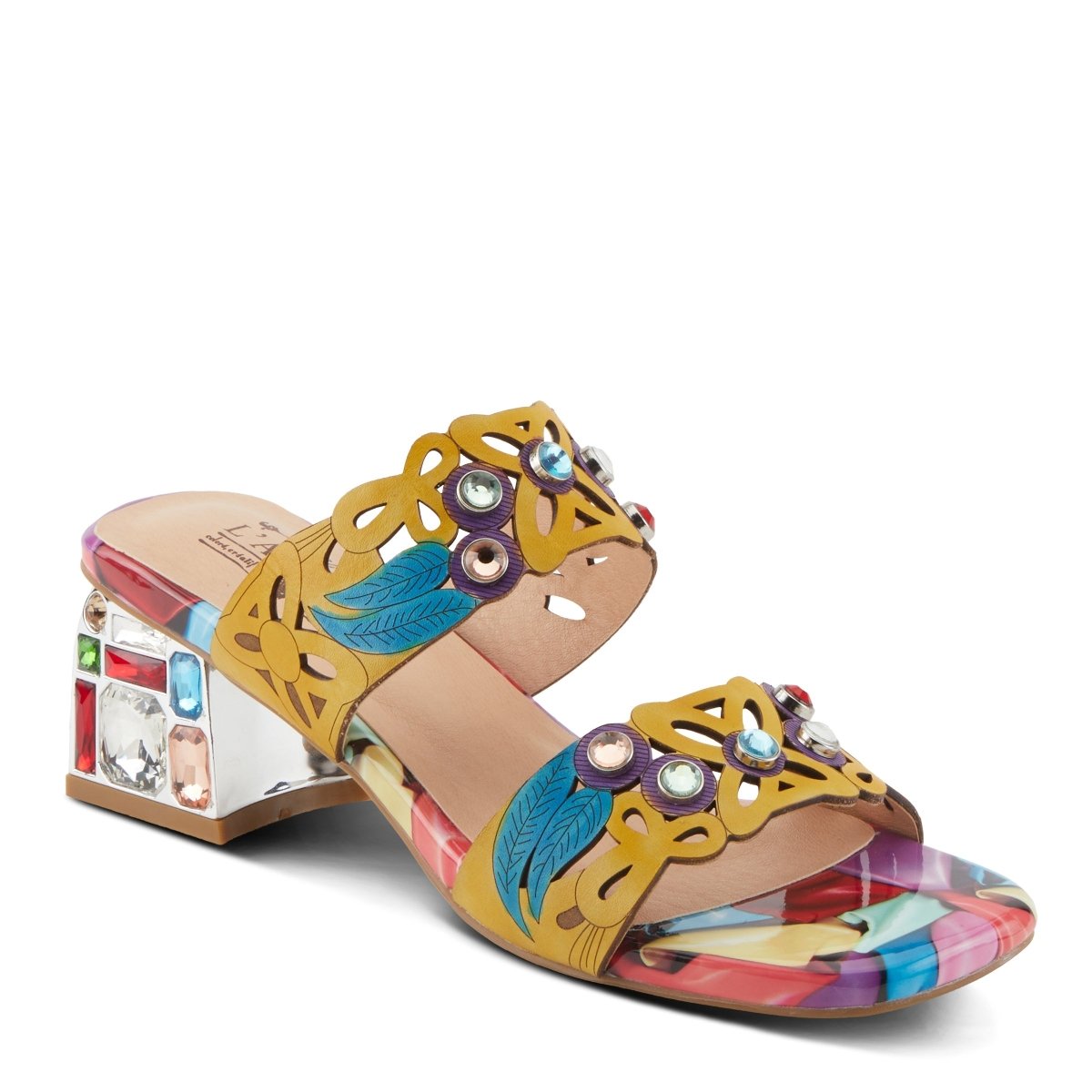 Spring Step Shoes L'artiste Dreamy Women's Multicolor Leather Sandals Pumps & Heels Dress Sandals by Spring Step Shoes – Don't Panic Shoes