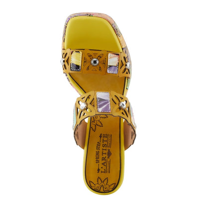 Spring Step ShoeS L'artiste Ellah Sandals Women’s Leather 3.5" Heel Platform Pumps & Heels Casual Sandals by Spring Step Shoes – Don't Panic Shoes