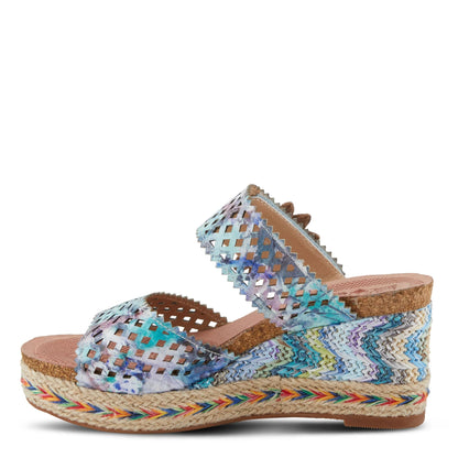 Spring Step Shoes L'artiste Evesgarden Sandals Women's Leather Wedge 3.25" Sandals by Spring Step Shoes – Don't Panic Shoes