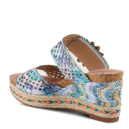 Spring Step Shoes L'artiste Evesgarden Sandals Women's Leather Wedge 3.25" Sandals by Spring Step Shoes – Don't Panic Shoes