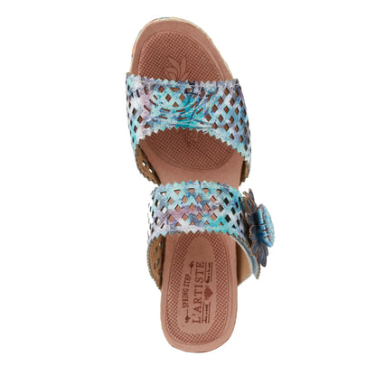 Spring Step Shoes L'artiste Evesgarden Sandals Women's Leather Wedge 3.25" Sandals by Spring Step Shoes – Don't Panic Shoes