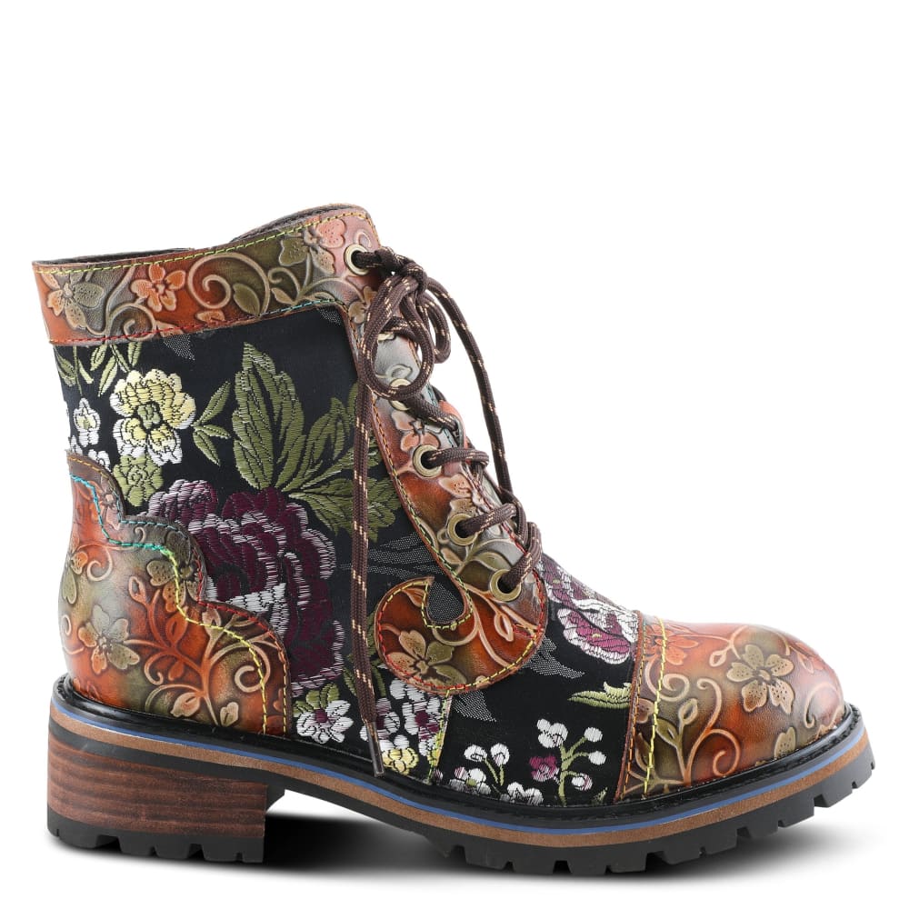 Spring Step Shoes L'artiste Fantastic Women's Floral Leather High Top Boots Shoes by Spring Step Shoes – Don't Panic Shoes