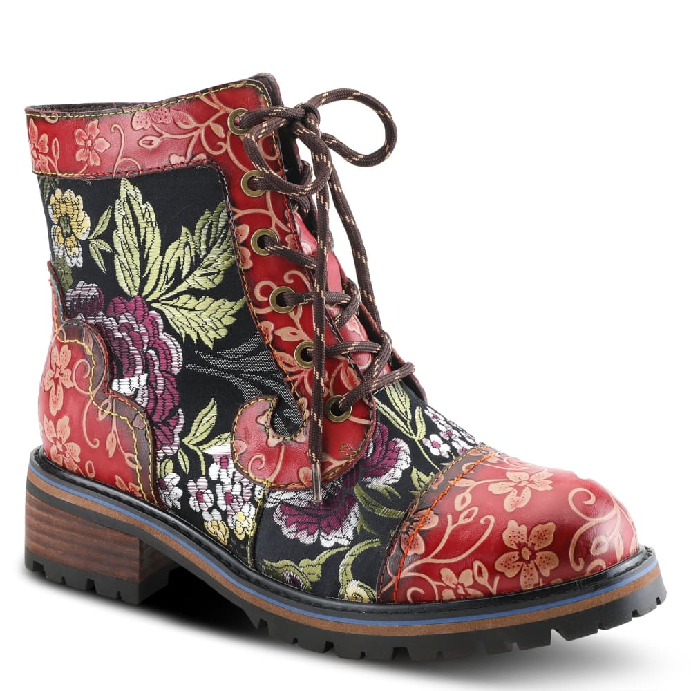Spring Step Shoes L'artiste Fantastic Women's Floral Leather High Top Boots Shoes by Spring Step Shoes – Don't Panic Shoes