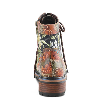 Spring Step Shoes L'artiste Fantastic Women's Floral Leather High Top Boots Shoes by Spring Step Shoes – Don't Panic Shoes