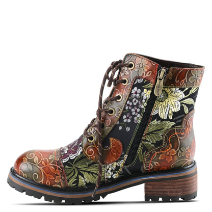 Spring Step Shoes L'artiste Fantastic Women's Floral Leather High Top Boots Shoes by Spring Step Shoes – Don't Panic Shoes