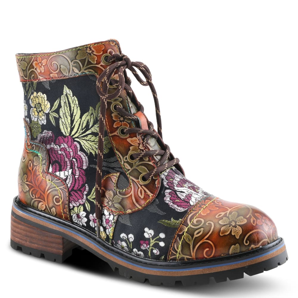 Spring Step Shoes L'artiste Fantastic Women's Floral Leather High Top Boots Shoes by Spring Step Shoes – Don't Panic Shoes