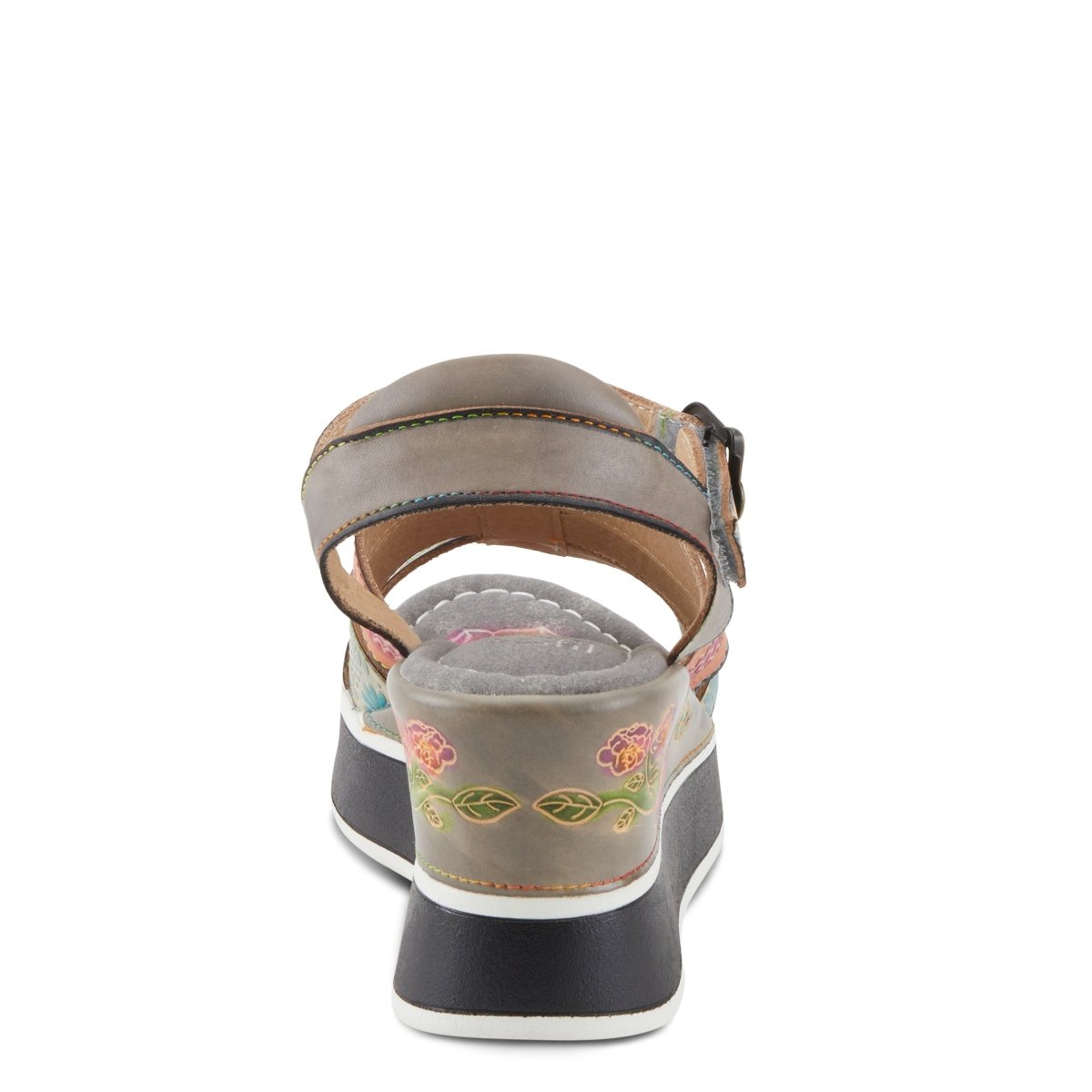 Spring Step Shoes L'artiste Floralbloom Sandals Women's Hand Painted Leather Slingback Casual Sandals by Spring Step Shoes – Don't Panic Shoes