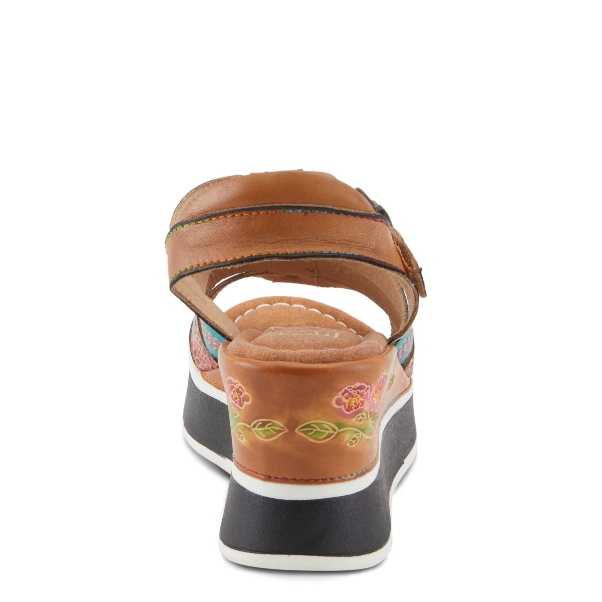 Spring Step Shoes L'artiste Floralbloom Sandals Women's Hand Painted Leather Slingback Casual Sandals by Spring Step Shoes – Don't Panic Shoes