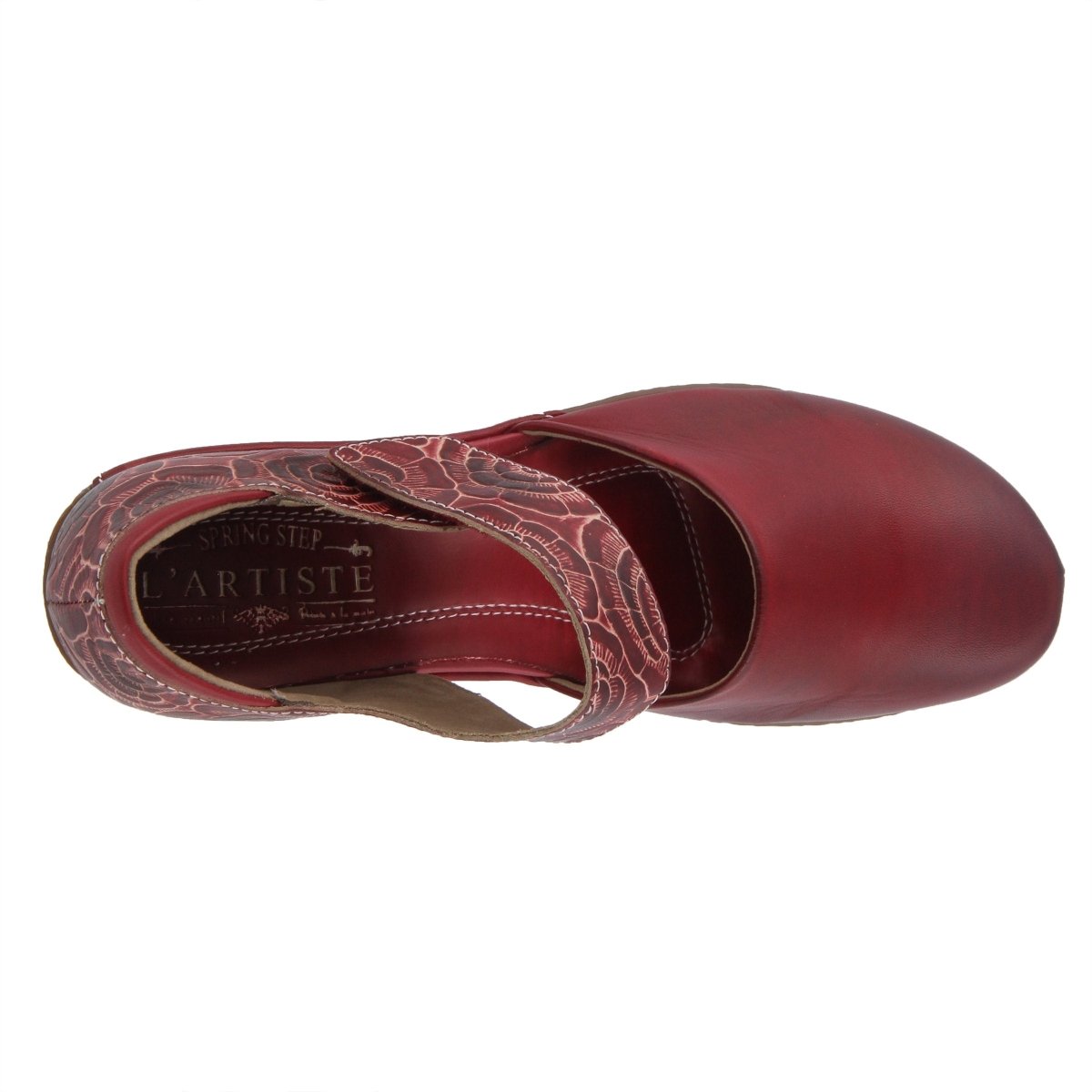 Spring Step Shoes L'artiste Gloss Pansy Women's Hand Painted Leather Shoes Mary Jane Shoe by Spring Step Shoes – Don't Panic Shoes