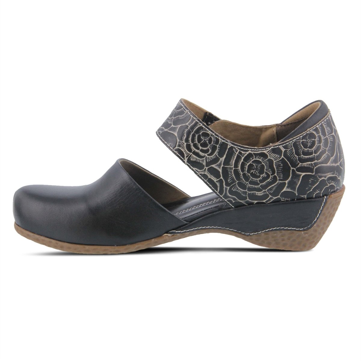 Spring Step Shoes L'artiste Gloss Pansy Women's Hand Painted Leather Shoes Mary Jane Shoe by Spring Step Shoes – Don't Panic Shoes