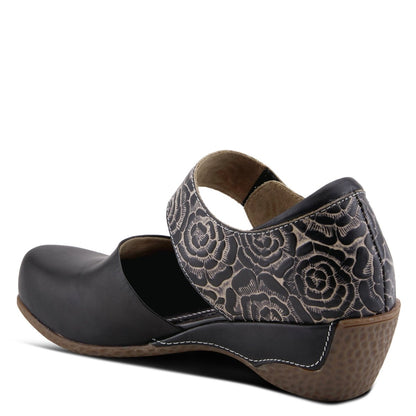 Spring Step Shoes L'artiste Gloss Pansy Women's Hand Painted Leather Shoes Mary Jane Shoe by Spring Step Shoes – Don't Panic Shoes