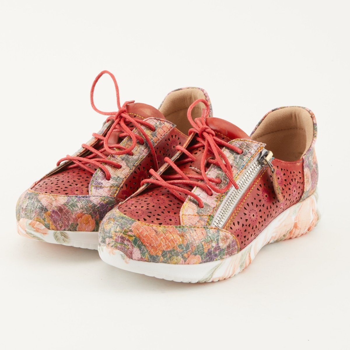 Spring Step Shoes L'artiste Jazzies Women's Leather Sneaker With Cutouts Sneakers by Spring Step Shoes – Don't Panic Shoes