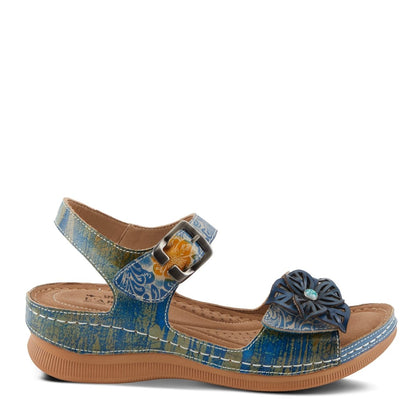 Spring Step ShoeS L'artiste Jenella Sandals Women’s Hand Painted Leather Slingback Casual Sandals by Spring Step Shoes – Don't Panic Shoes