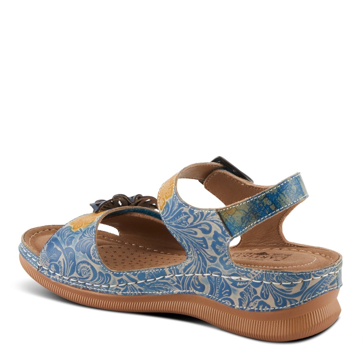 Spring Step ShoeS L'artiste Jenella Sandals Women’s Hand Painted Leather Slingback Casual Sandals by Spring Step Shoes – Don't Panic Shoes