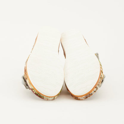 Spring Step Shoes L'artiste Joelina Dazi Women's Hand Painted Leather Sandals Ankle Strap Sandals by Spring Step Shoes – Don't Panic Shoes