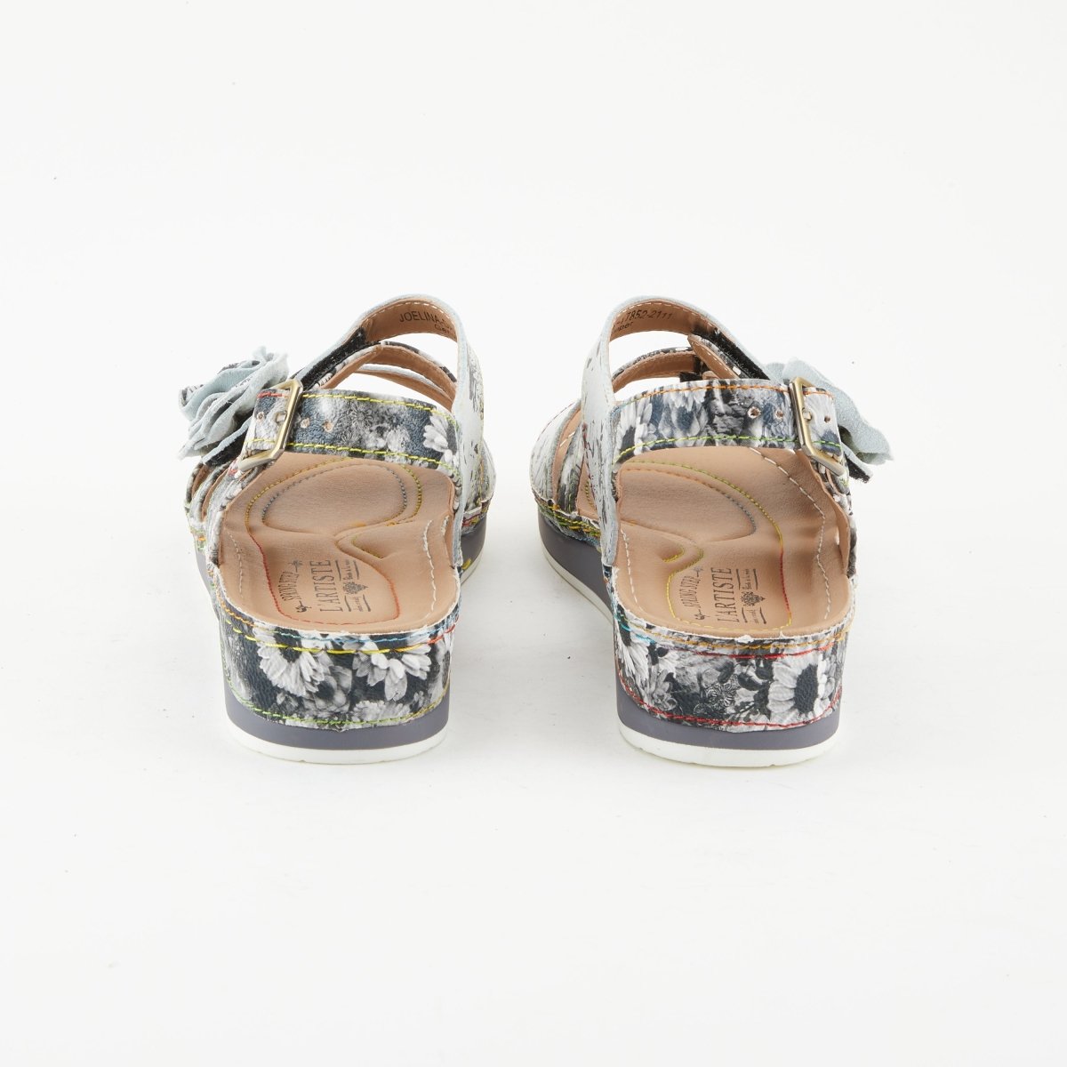 Spring Step Shoes L'artiste Joelina Dazi Women's Hand Painted Leather Sandals Ankle Strap Sandals by Spring Step Shoes – Don't Panic Shoes