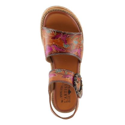 Spring Step Shoes L'artiste Kenna Sandals Women's Hand Painted Leather Platform Casual Sandals by Spring Step Shoes – Don't Panic Shoes