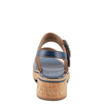 Spring Step Shoes L'artiste Kenna Sandals Women's Hand Painted Leather Platform Casual Sandals by Spring Step Shoes – Don't Panic Shoes