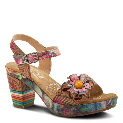 Spring Step Shoes L'artiste Leilanie Floral Slingback Sandals Shoes by Spring Step Shoes – Don't Panic Shoes