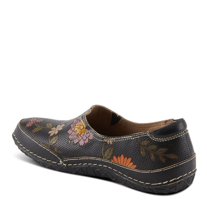 Spring Step Shoes L'artiste Libora Delite Women's Hand Painted Floral Design Shoes Moccasins Casual Shoes by Spring Step Shoes – Don't Panic Shoes