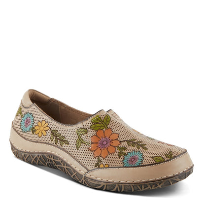 Spring Step Shoes L'artiste Libora Delite Women's Hand Painted Floral Design Shoes Moccasins Casual Shoes by Spring Step Shoes – Don't Panic Shoes